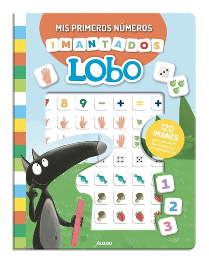 [979-10-395-7694-9] Mis primeros números imantados de Lobo ¡120 imanes!