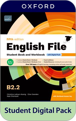 [978-0-19-414472-8] English File 5th Edition B2.2. Student's Book and Workbook and digital with Key Pack