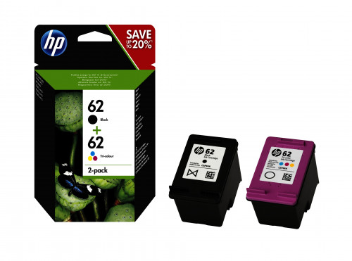 [N9J71AE] Hp 62 cartucho de tinta HP62 negro - tricolor (N9J71AE)