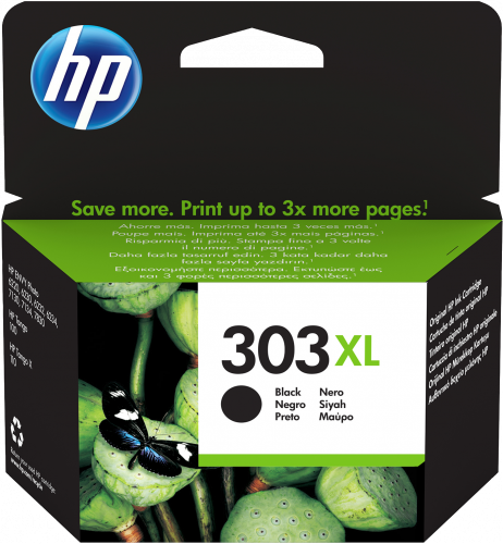 [T6N04AE#ABE] Hp 303XL cartucho de tinta HP303XL negro (T6N04AE)