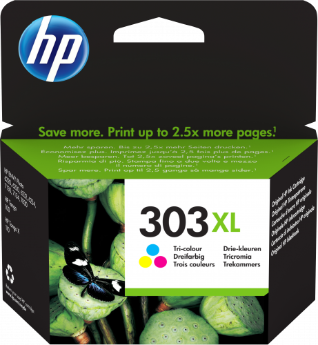 [T6N03AE#ABE] Hp 303XL pack cartucho de tinta tricolor HP303XL (T6N03AE#abe)