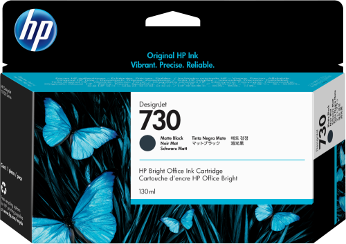 [P2V65A] HP cartucho de tinta designjet 730 negro mate de 130 ml