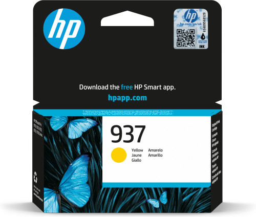 [4S6W4NE] HP cartucho de tinta original 937 amarillo