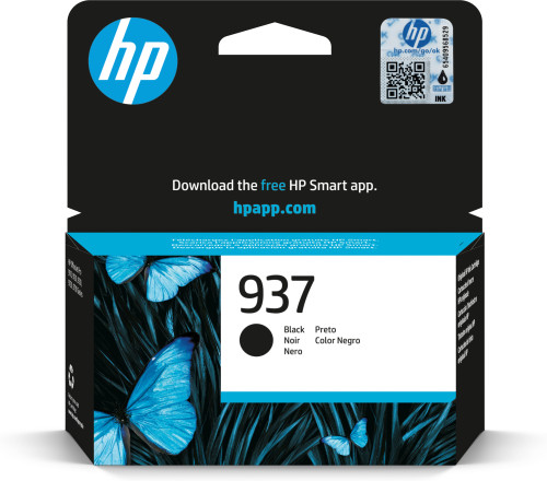 [4S6W5NE] HP cartucho de tinta original 937 negro
