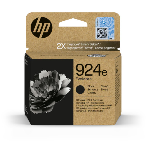 [4K0V0NE] HP cartucho de tinta original evomore 924E negra
