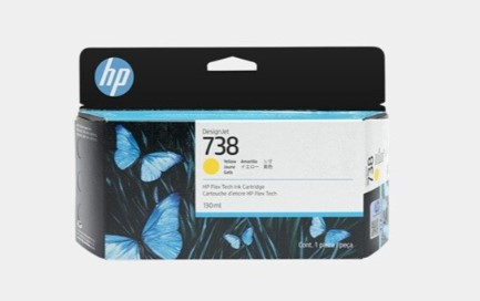 [498N7A] Hp designjet 738 cartucho amarillo 130ML