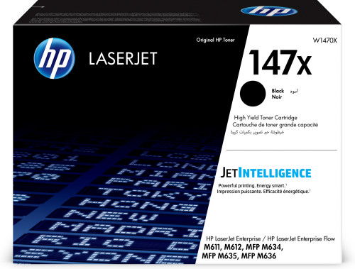 [W1470X] HP laserjet cartucho de tóner original 147X negro de alta capacidad