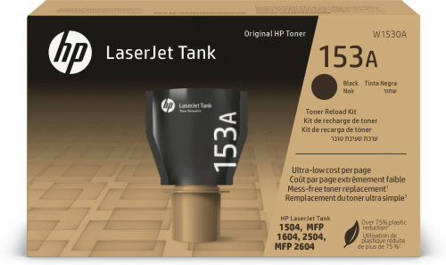 [W1530A] HP kit de recarga de tóner original 153A laserjet tank negro