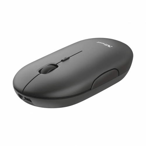 [24059] TRUST puck ratón ambidextro rf inalámbrica + bluetooth óptico 1600 dpi