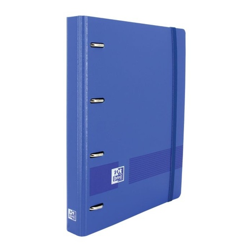[400131298] Carpebloc OXFORD 4 anillas 35MM polipropileno 360º live&go foam con goma A4+ 90G 100H azul klein