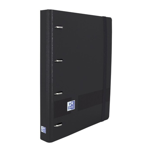 [400119071] Carpebloc OXFORD 4 anillas 35MM polipropileno 360º live&go foam con goma A4+ 90G 100H negro