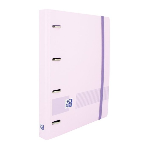 [400160538] Carpebloc OXFORD 4 anillas 35MM polipropileno 360º live&go foam con goma A4+ 90G 100H malva