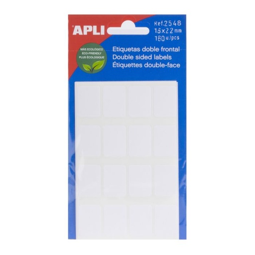 [2548] Etiqueta adhesiva APLI sobre 16X22 2548