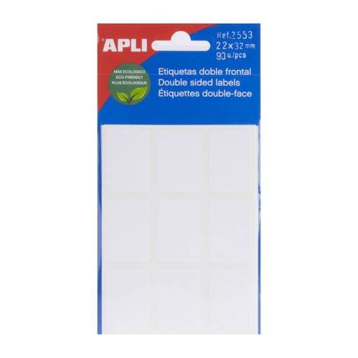 [2553] Etiqueta adhesiva APLI sobre 22X32 2553
