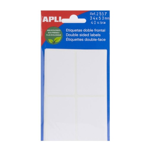 [2557] Etiqueta adhesiva APLI sobre 34X53 2557