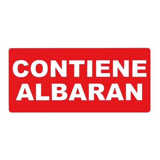 [295] Etiqueta adhesiva APLI rollo contiene albaran 200U 100X50MM
