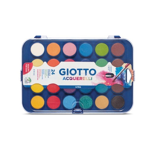 [F352400] Acuarela giotto 30MM 24 colores + pincel