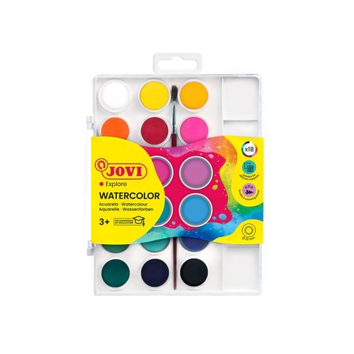 [800/18] Acuarela jovi 800/18 18 colores + pincel