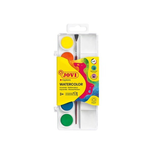[800/6] Acuarela jovi 800/6 6 colores + pincel