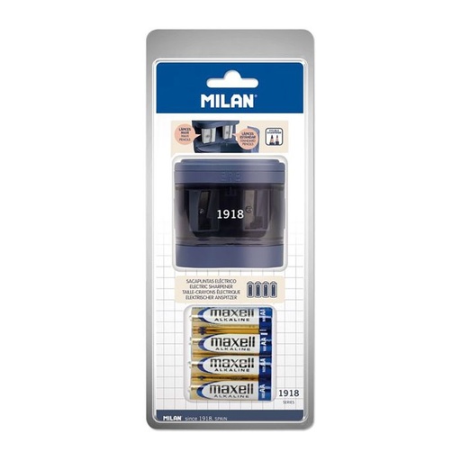 [BWM10278B] Afilalapiz electrico milan 2 usos sharp azul