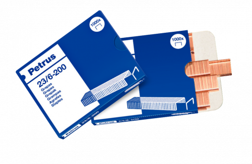 [23600] Grapas PETRUS 6 mm 20 hojas 23/6-200 1000 unidades