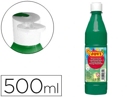 [50619] Pintura tempera JOVI 500 ml ml verde oscuro