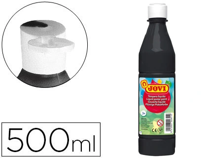 [50630] Pintura tempera JOVI 500 ml ml negro
