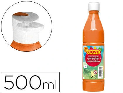 [50606] Pintura tempera JOVI 500 ml ml naranja