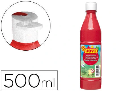[50607] Pintura tempera JOVI 500 ml ml bermellon