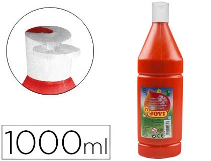 Pintura tempera JOVI 1000 ml ml bermellon