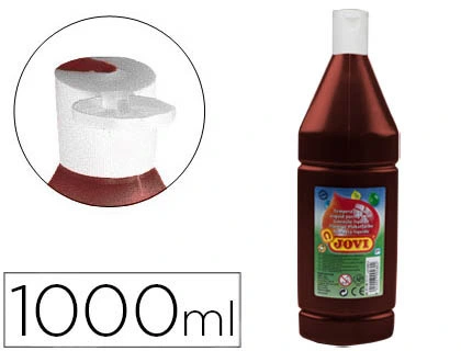 Pintura tempera JOVI 1000 ml ml marron
