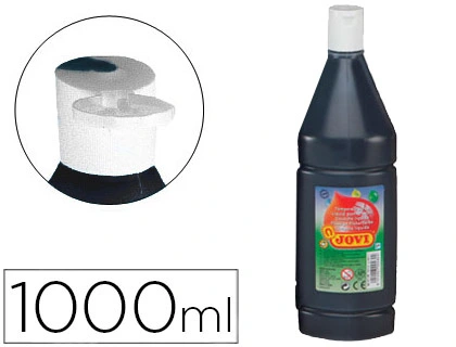 Pintura tempera JOVI 1000 ml ml negro
