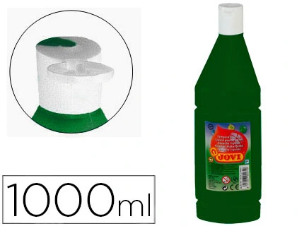 [51119] Pintura tempera JOVI 1000 ml ml verde oscuro