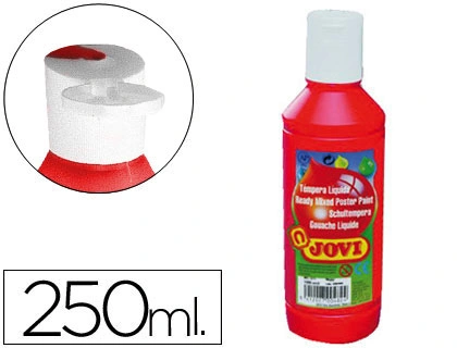 [50207] Pintura tempera JOVI 250 ml ml bermellon