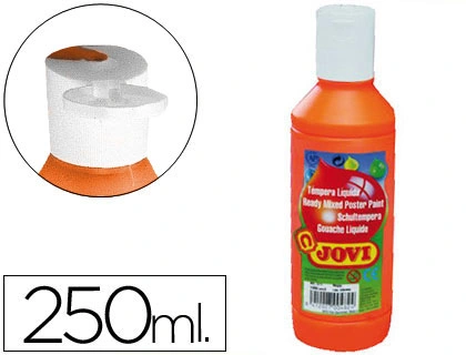 [50206] Pintura tempera JOVI 250 ml ml naranja