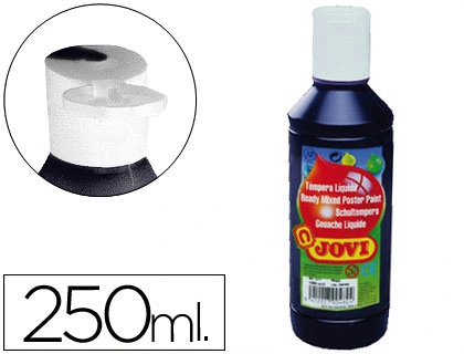 [50230] Pintura tempera JOVI 250 ml ml negro