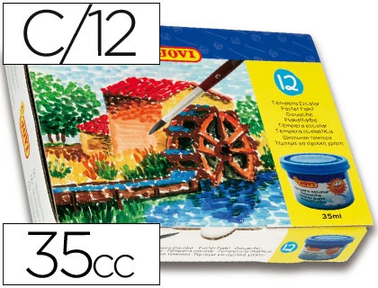 [512] Pintura tempera JOVI 35 ml ml 12 colores