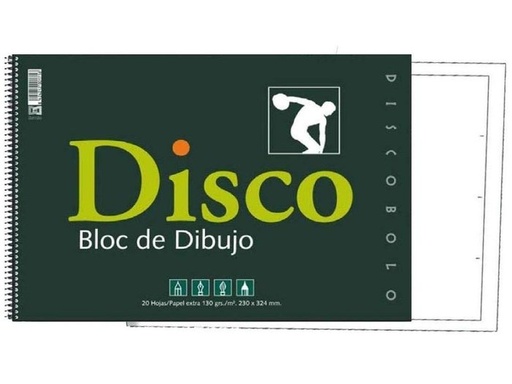 [170] Bloc dibujo folio DISCO 170 sin recuadro espiral