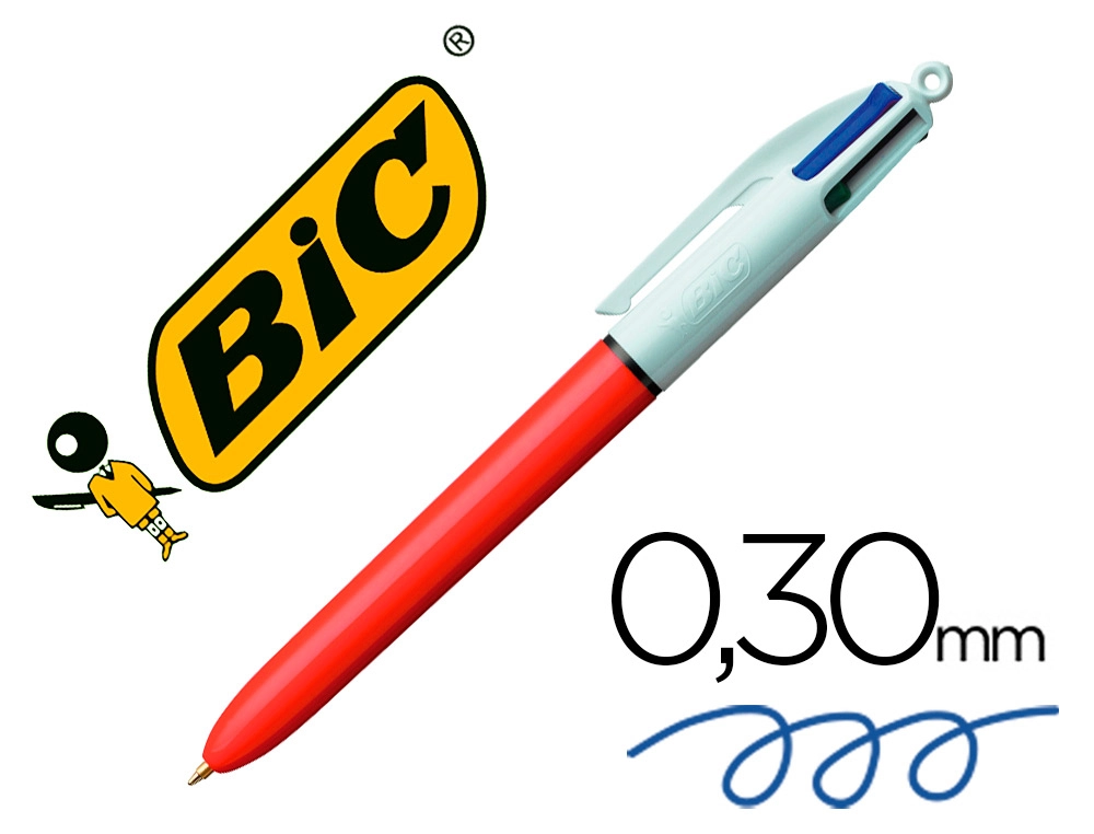 [889971] Boligrafo BIC 4 colours original 0,8 mm 4 colores