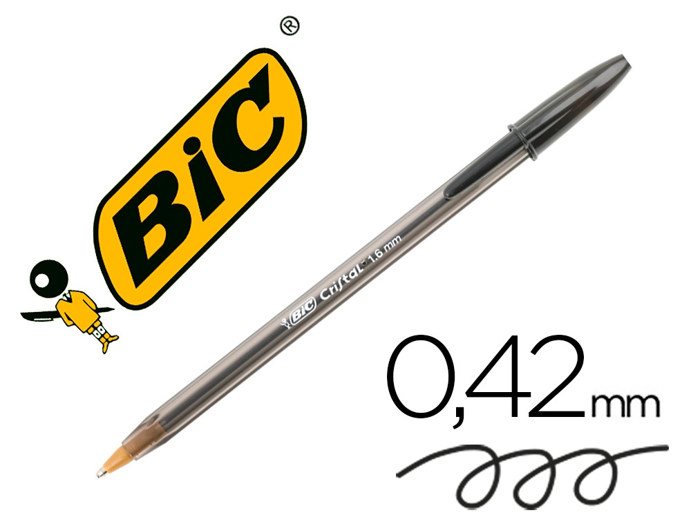 Boligrafo BIC x-large 1,6 mm negro