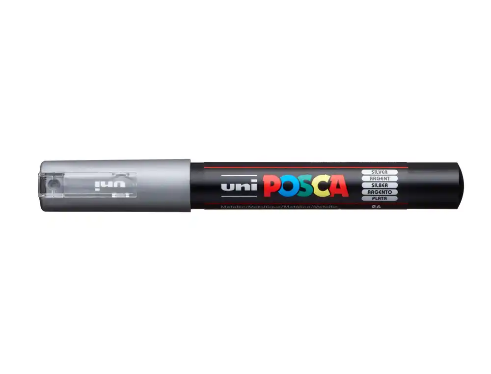 [285114000] Rotulador uni POSCA 0,7 mm pc-1M plata