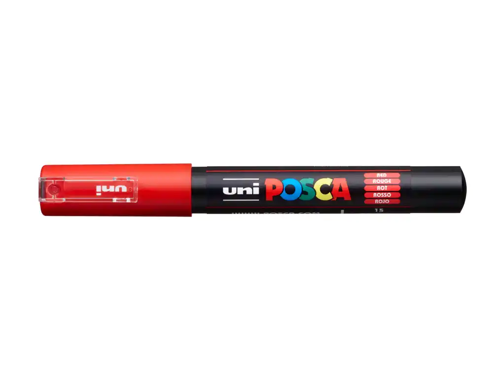 [285072000] Rotulador uni POSCA 0,7 mm pc-1M rojo