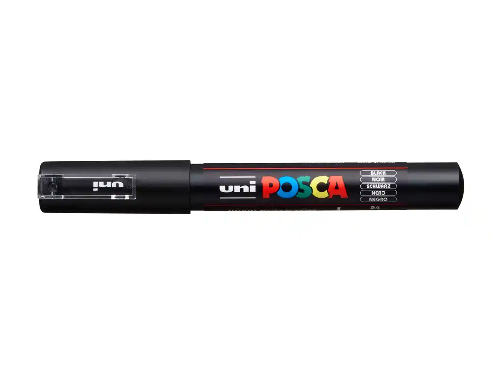 [285098000] Rotulador uni POSCA 0,7 mm pc-1M negro