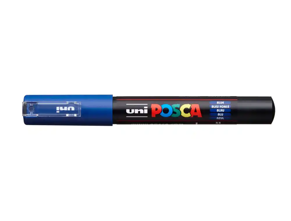 [285122000] Rotulador uni POSCA 0,7 mm pc-1M azul