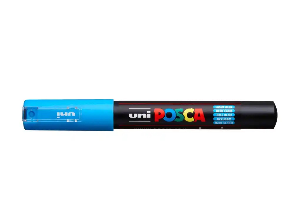 [285031000] Rotulador uni POSCA 0,7 mm pc-1M azul claro