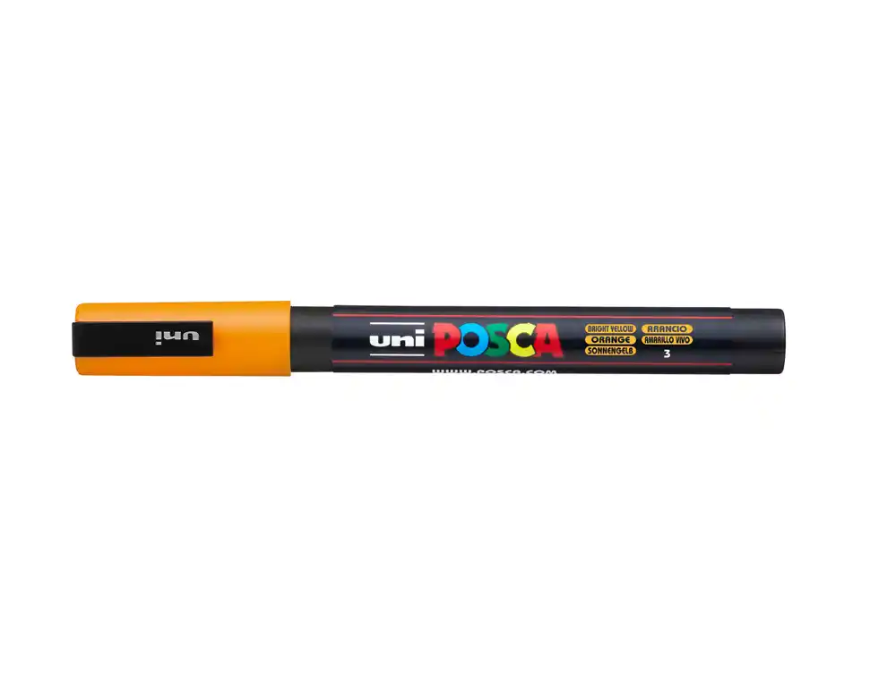 [284596000] Rotulador uni POSCA pc-3M naranja medio