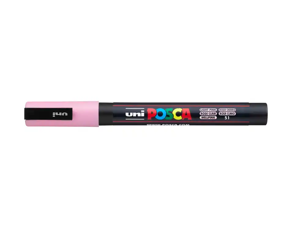 [284786000] Rotulador uni POSCA pc-3M rosa claro