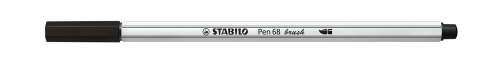[568/46] Rotulador punta fibra pincel pen 68 brush negro STABILO 568/46