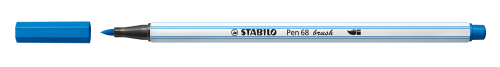 [568/41] Rotulador punta fibra pincel pen 68 brush azul oscuro STABILO 568/41