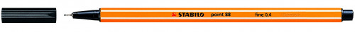 [88/46] Rotulador punta fina point 88 0.4MM negro STABILO 88/46